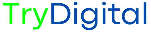 TryDigital logo. digital marketing institute... learn digital markeing. digital marketing course near you. digital markeing institute.